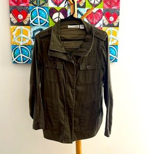 Kersh army green small cargo jacket